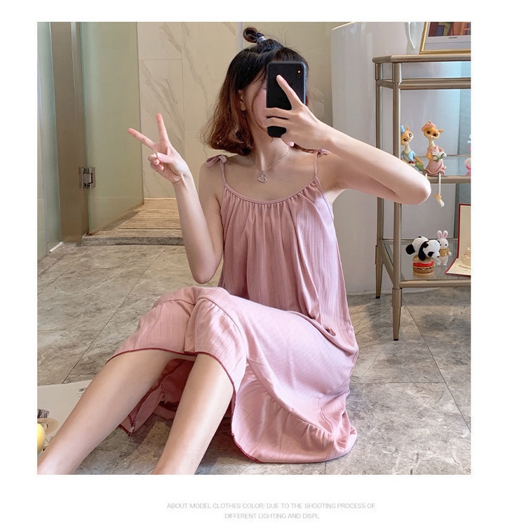 Đầm ngủ kiểu công chúa phong cách mùa hè thời trang xinh xắn cho nữ