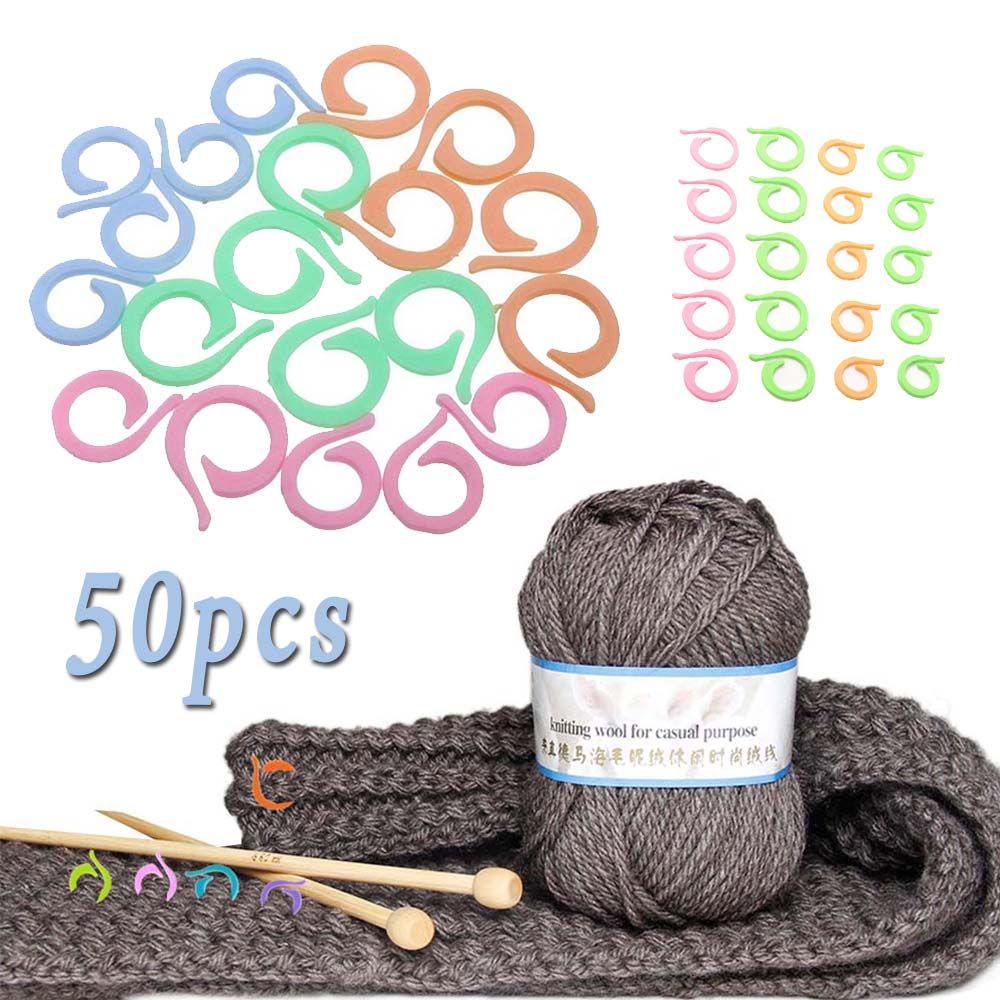 Kẹp đánh dấu cố định hỗ trợ đan móc len nhiều màu sắc tiện lợi