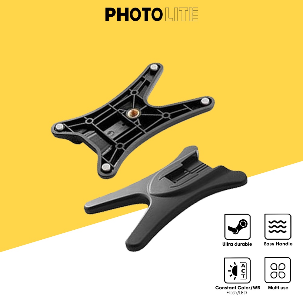 Chân vịt flash cầm tay Photolite PA175 dùng gắn vào tripod, chân đèn chụp studio, chụp ngoại cảnh