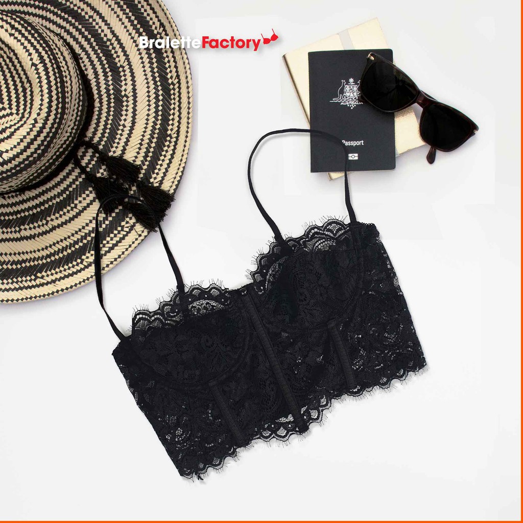 [Tặng mã 30k] Áo lót croptop BraletteFactory, áo lót ren mỏng sexy có gọng, mút lót, bralette hàng thiết kế  [ mẫu N02] | BigBuy360 - bigbuy360.vn
