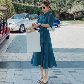 Phiên bản Hàn Quốc của váy mỏng thời trang tất cả phù hợp với váy A-line