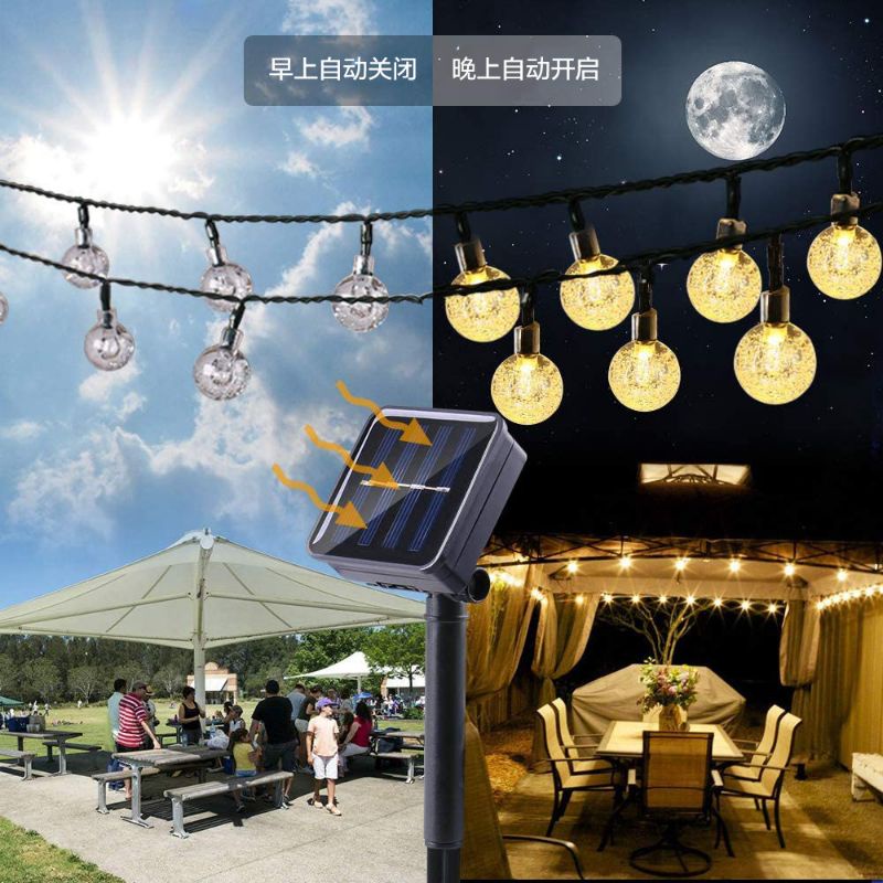Đèn Led PHA LÊ BỌT KHÍ dùng NĂNG LƯỢNG MẶT TRỜI  trang trí tiệc sân vườn nhà cửa