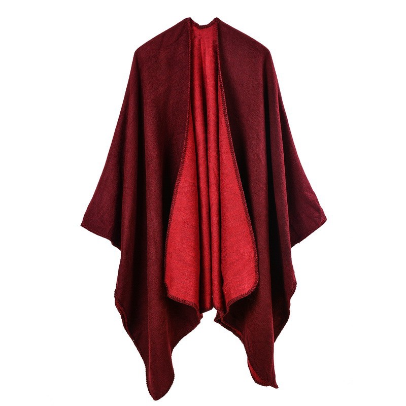 Khăn choàng giả Cashmere màu trơn cỡ lớn phong cách Âu Mỹ | BigBuy360 - bigbuy360.vn