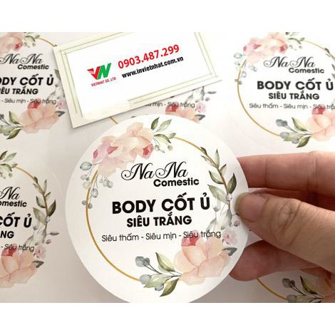 Tem dán decal, Tem dán theo yêu cầu_Free thiết kế