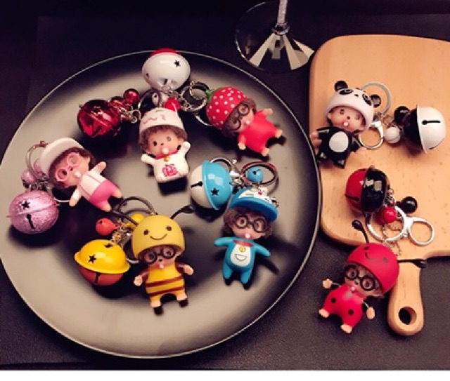Móc chìa khoá em bé ngộ nghĩnh siêu xinh kèm chuông