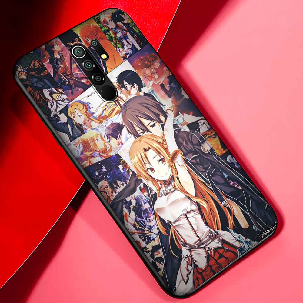 Ốp Điện Thoại Silicon Mềm Hình Anime Sword Art Online 2 Cho Xiaomi Mi Max Poco M3 3 9 10t F1 A1 A2 5x 6x Pro Lite Se Va8