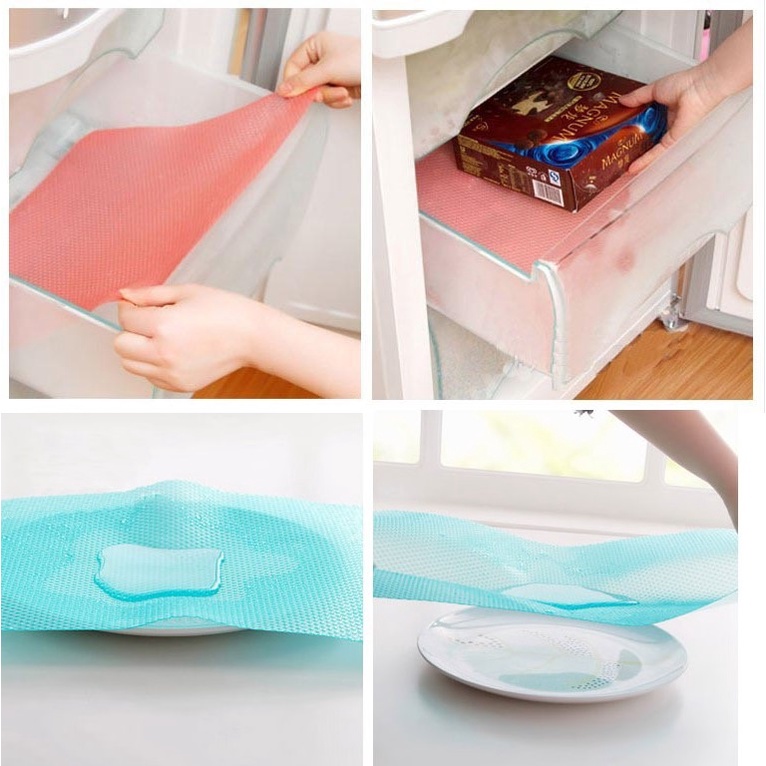 Set 4 miếng lót bàn ăn, hộc tủ, tủ lạnh