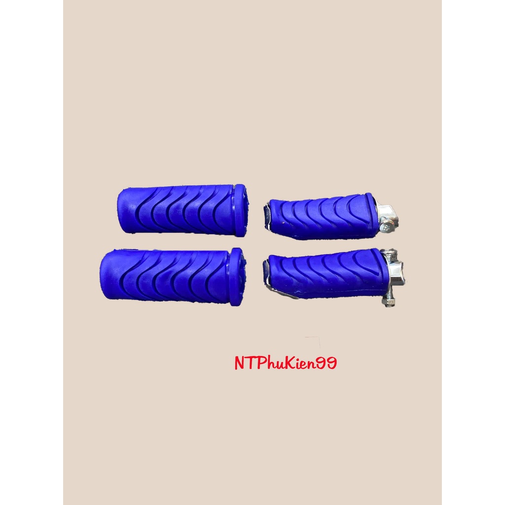 Cao Su Để Chân -Gác Chân Màu Trước Sau Wave 50cc-100-110- 2006-2021