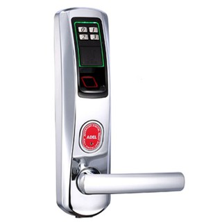 Khóa Vân Tay ADEL US3-8912 (Màu Inox Bóng) - Mở Vân Tay, Mật Mã, Chìa Khóa, Lưu 120 Vân Tay