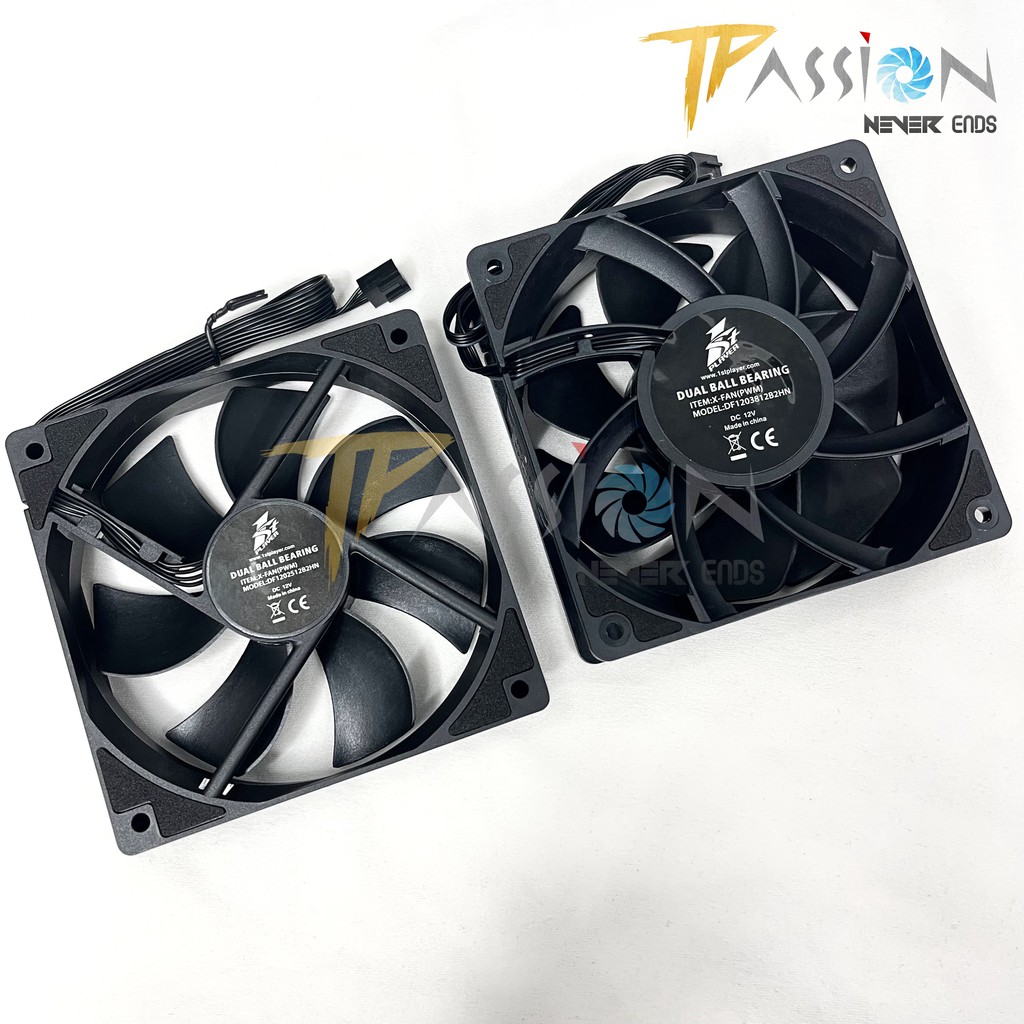 Quạt fan case 12cm 1STPlayer X-FAN 120 PWM - Tốc 4000rpm, 3000rpm, tản nhiệt trâu cày, server, workstation