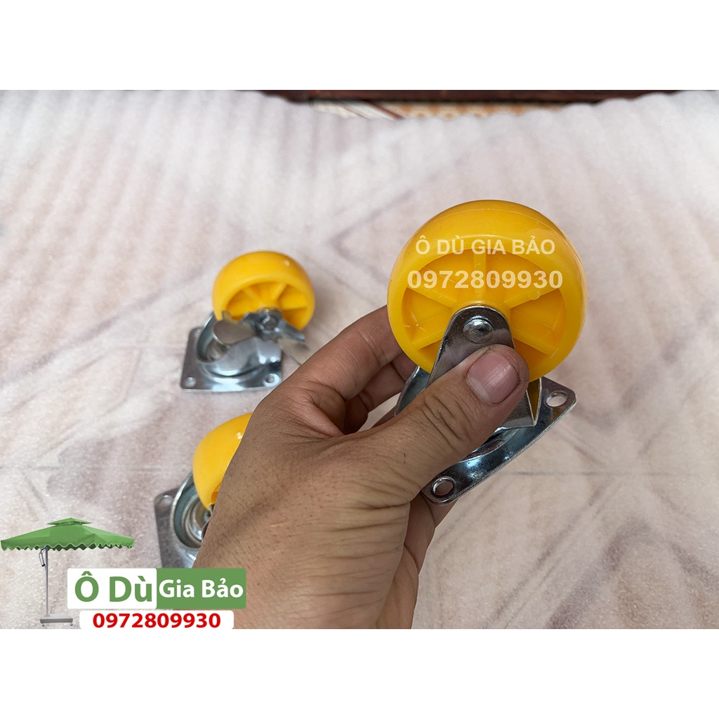 Bánh xe 6 màu vàng loại tốt chịu tải cao Sieu Thanh(1 Bộ Gồm 4 Chiếc)