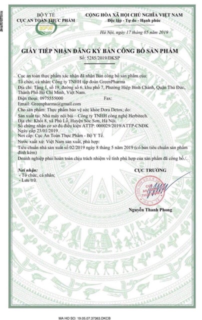 [Chính Hãng 2021] Viên Uống Giảm Cân An Toàn VIP DORA DETOX (Tặng Cao Tan Mỡ) | BigBuy360 - bigbuy360.vn