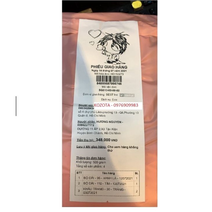 Giấy in liên tục , K79  30 mét- Giấy In Nhiệt K80 có Keo Dán- Decal K80, Giấy in đơn Livestream k75, k80 in đơn