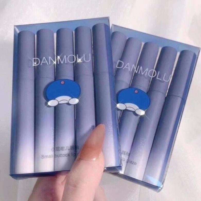 Sét 5 son kem Danmolu mướt mịn vỏ xanh Xịn
