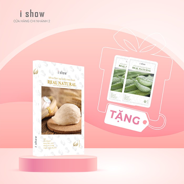 [Tặng Kèm 2 Mặt Nạ Nha Đam] Mặt Nạ Tổ Yến ISHOW Chống Lão Hóa Bổ Sung Collagen Giúp Da Cải Thiện Ngay Sau Khi Sử Dụng