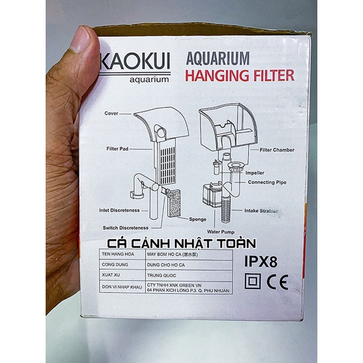 BỘ BƠM LỌC THÁC CHO BỂ CÁ KAOKUI KK 606H