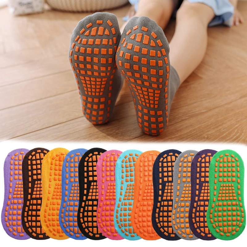 Vớ cotton mềm thoáng khí co giãn phong cách thể thao cho người lớn và trẻ em