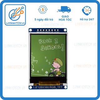 Màn hình tft 1.8 inch 128x160 16 triệu màu giao tiếp i2c driver st7735s