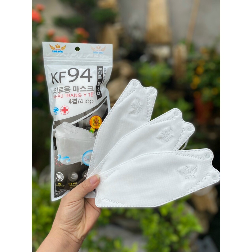 Khẩu trang y tế 4 lớp 4D KF94 ( túi 10 cái)