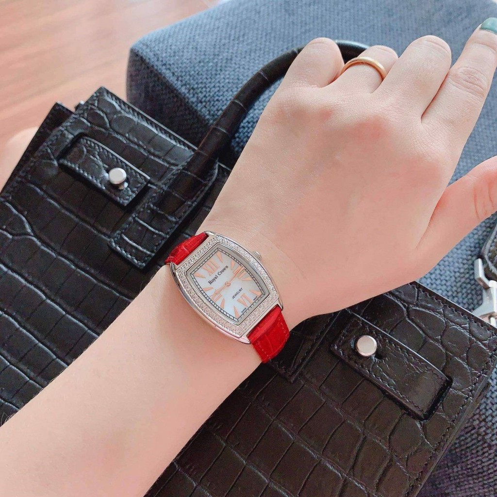 Đồng Hồ Nữ Chính Hãng Dây Da Royal Crown 3635 Chống Nước Chống Xước | BigBuy360 - bigbuy360.vn