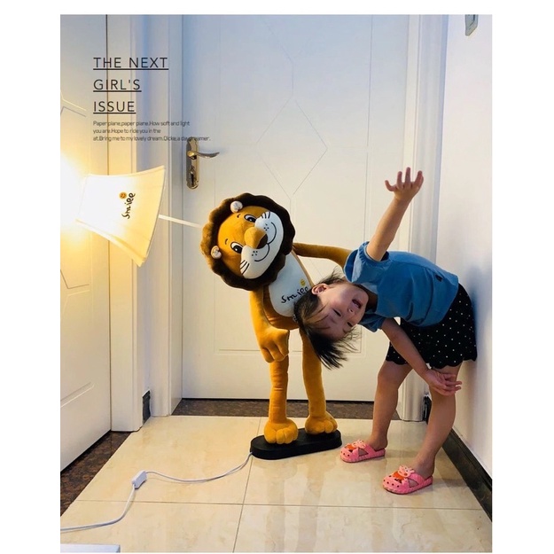 Đèn cây hình thú 3D hoạt hình nhồi bông dễ thương cho bé