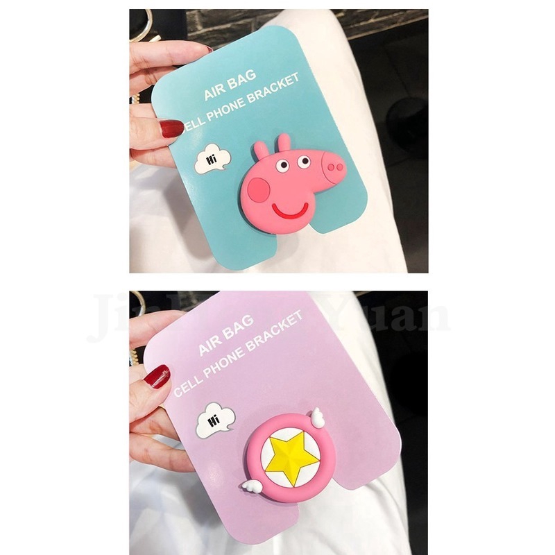 Giá đỡ popsocket thiết kế hình hoạt hình dễ thương với 19 mẫu tùy chọn cho điện thoại