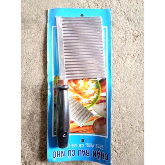 [Giá Sỉ] Dao Chặn Rau Củ Quả Lượn Sóng Inox 304