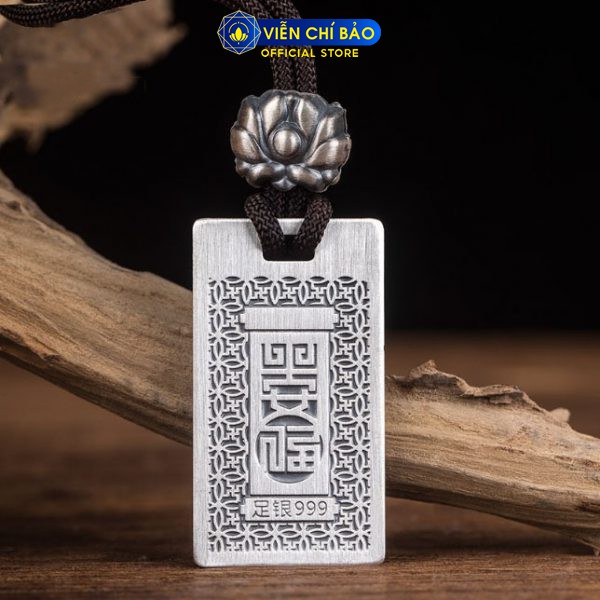 Mặt dây chuyền nam nữ Phật bản mệnh 12 con giáp chất liệu bạc Thái 925 thương hiệu Viễn Chí Bảo M100076