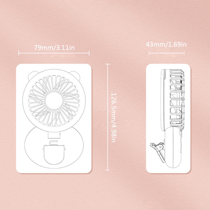 Quạt USB 5V Mini Có Kẹp Gắn Điện Thoại Tiện Dụng