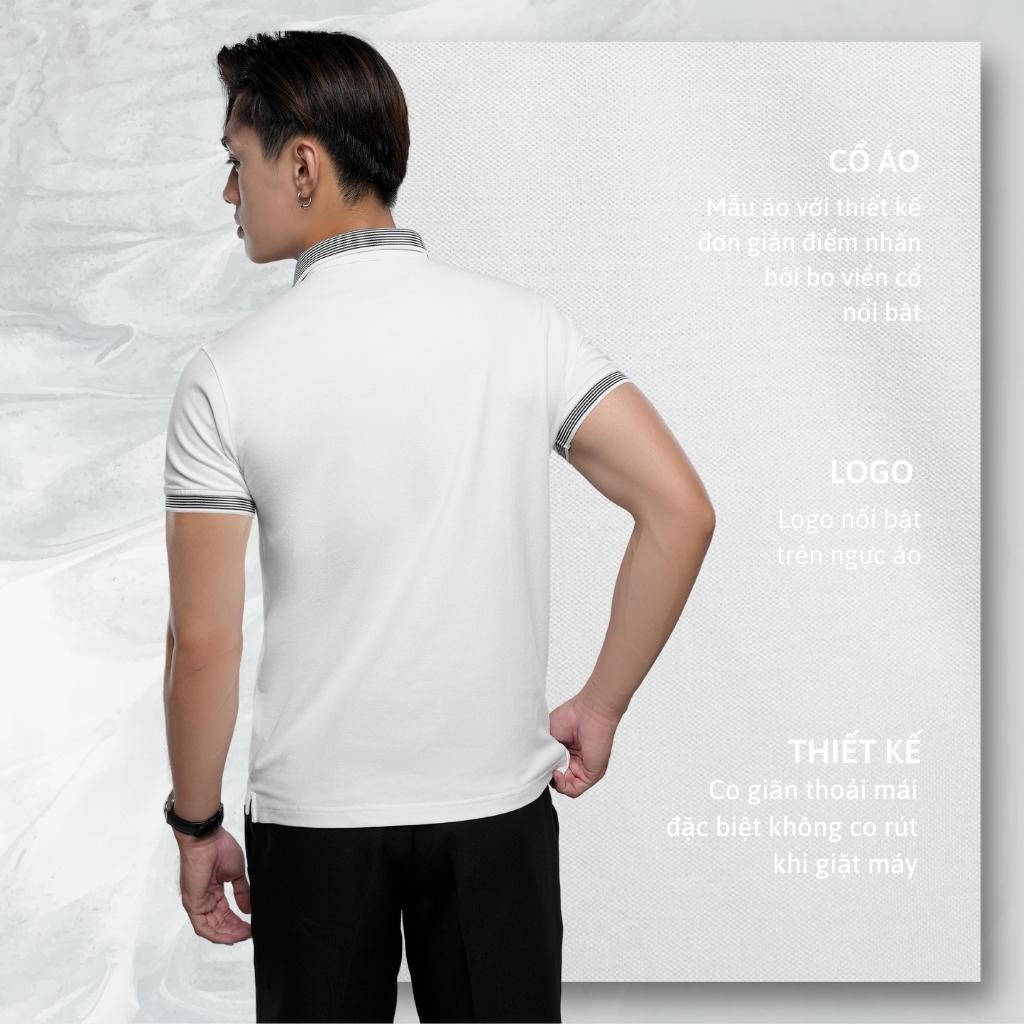 Áo polo nam slimfit BLOOK chất vải thun cá sấu cotton co giản phối kiểu trẻ trung 43833