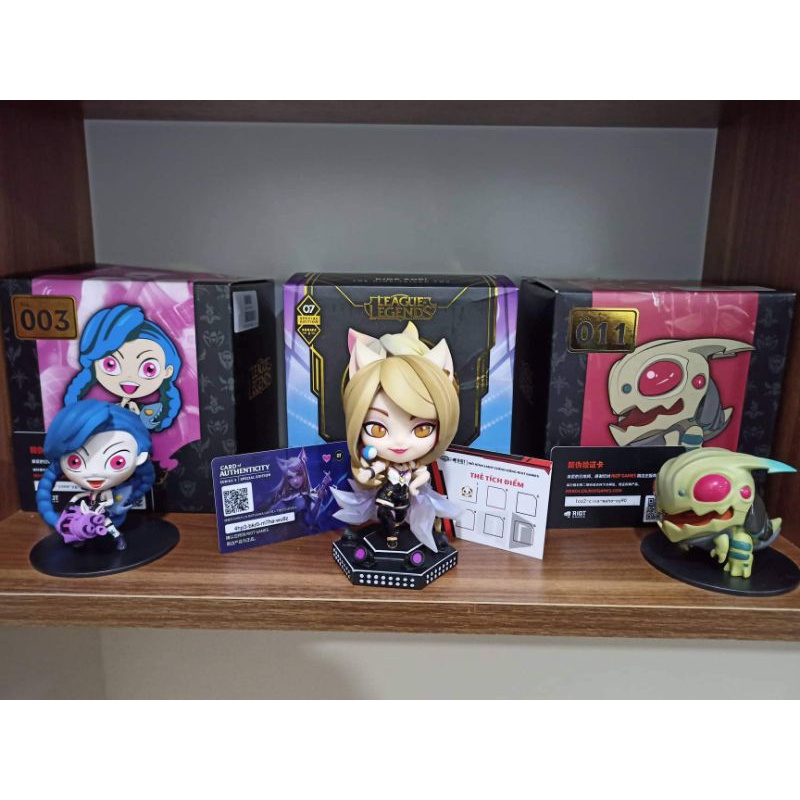 Figure Mô hình Chibi Liên minh huyền thoại Ahri Jinx Kogmaw
