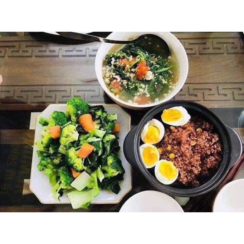 Gạo lứt dẻo đỏ ĐIÊN BIÊN  siêu ngon eatclean ăn kiêng giảm cân gói 2kg hút chân không.