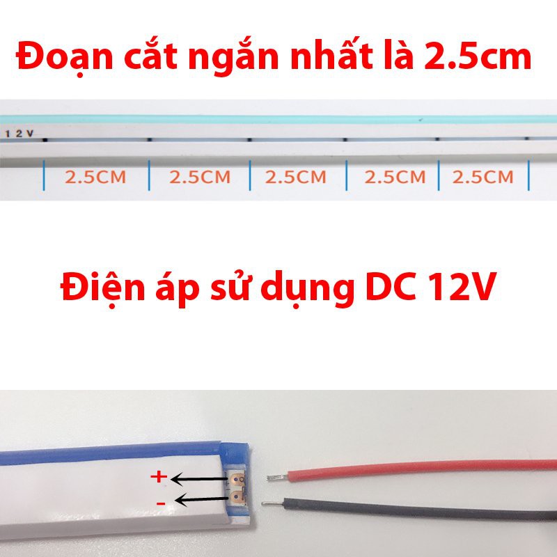 1 mét dây đèn led neon ngoài trời, điện áp 12v, 2,5cm một lần căt, uốn chữ quảng cáo đa dạng