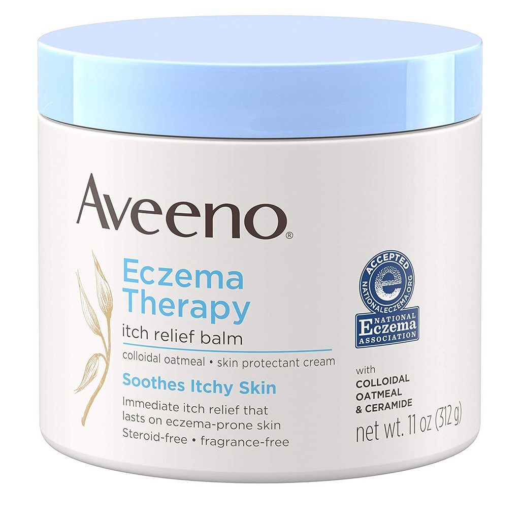 Kem Dưỡng Ẩm Cơ Thể dành cho da khô, viêm Aveeno Active Naturals Eczema Therapy Itch Relief Balm 312g