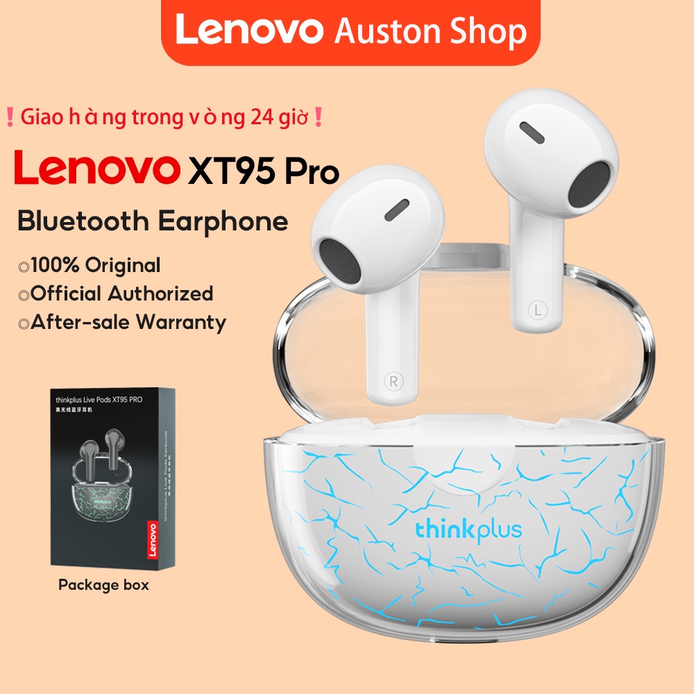 Lenovo Tai Nghe Bluetooth XT95Pro Tai Nghe Không Dây TWS Chống Nước Thể Thao Âm Thanh HIFI 9D Kèm Mic cho Android/ios/PC