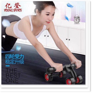 Con Lăn Tập Cơ Bụng 4 Bánh Cao Cấp