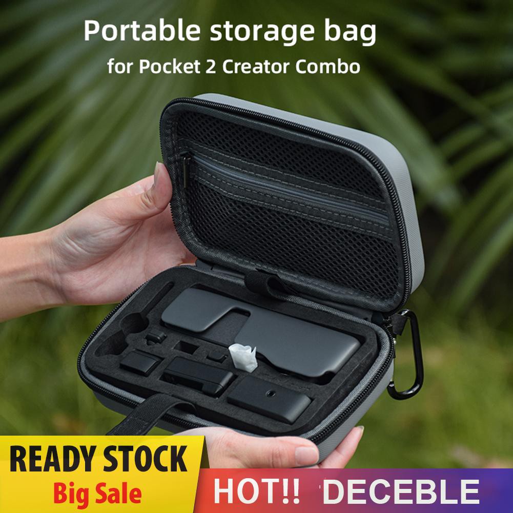 Deceble Hardshell EVA Portable Carrying Case Bag with Carabiner for DJI Pocket 2