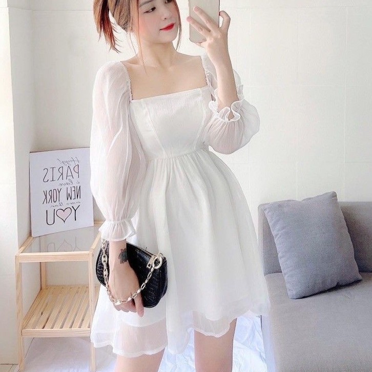 Sét đầm xoè vôn kiến kèm quần Sang Chảnh❤️