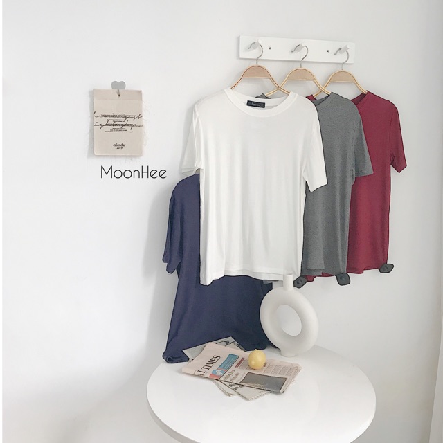 Áo Phông Trơn Cổ Tròn A801 Moonhee