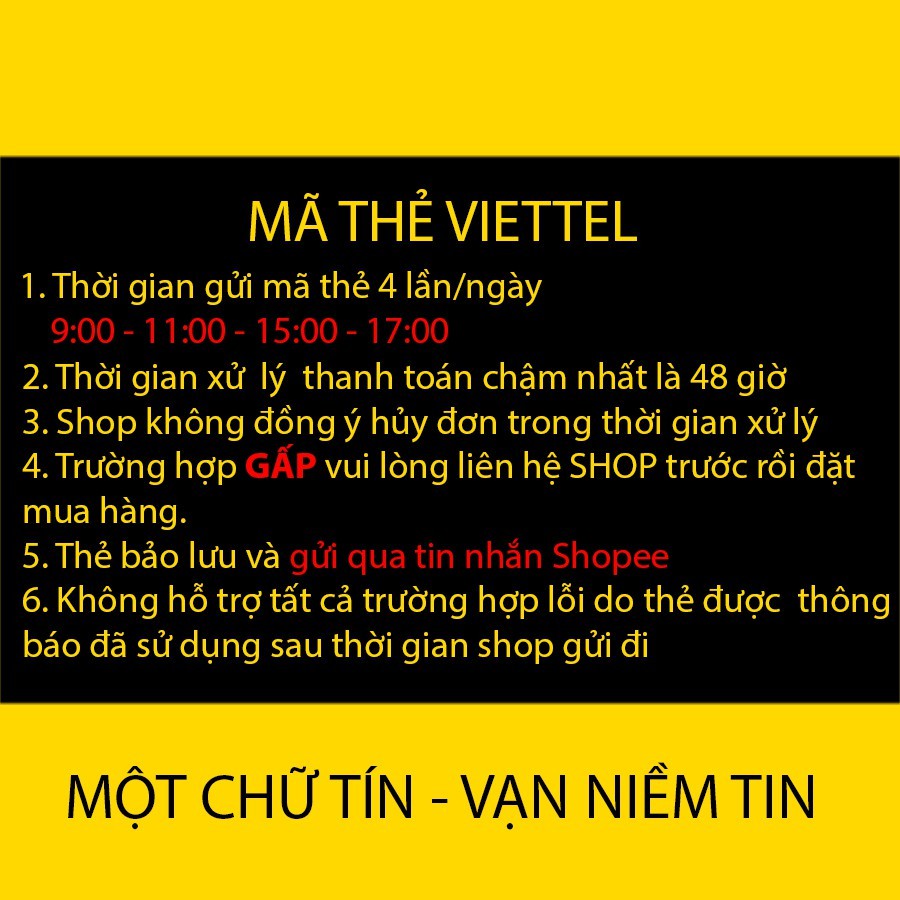 Mã Thẻ Điện Thoại Viettel 10.000