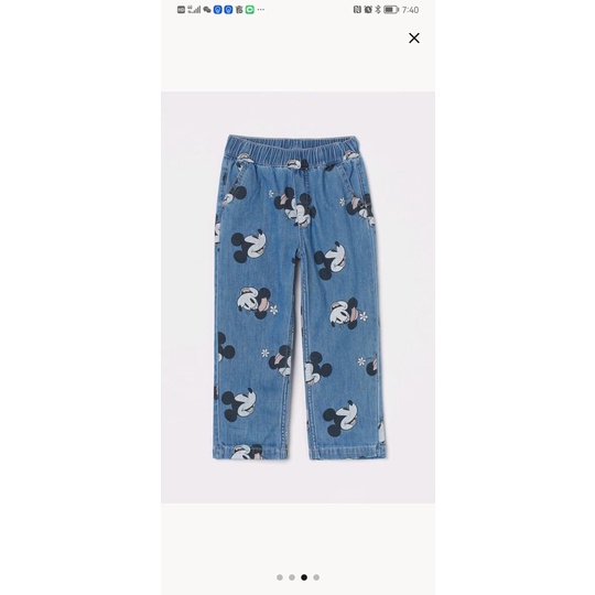 G29 - Quần jean culottes mickey cho bé