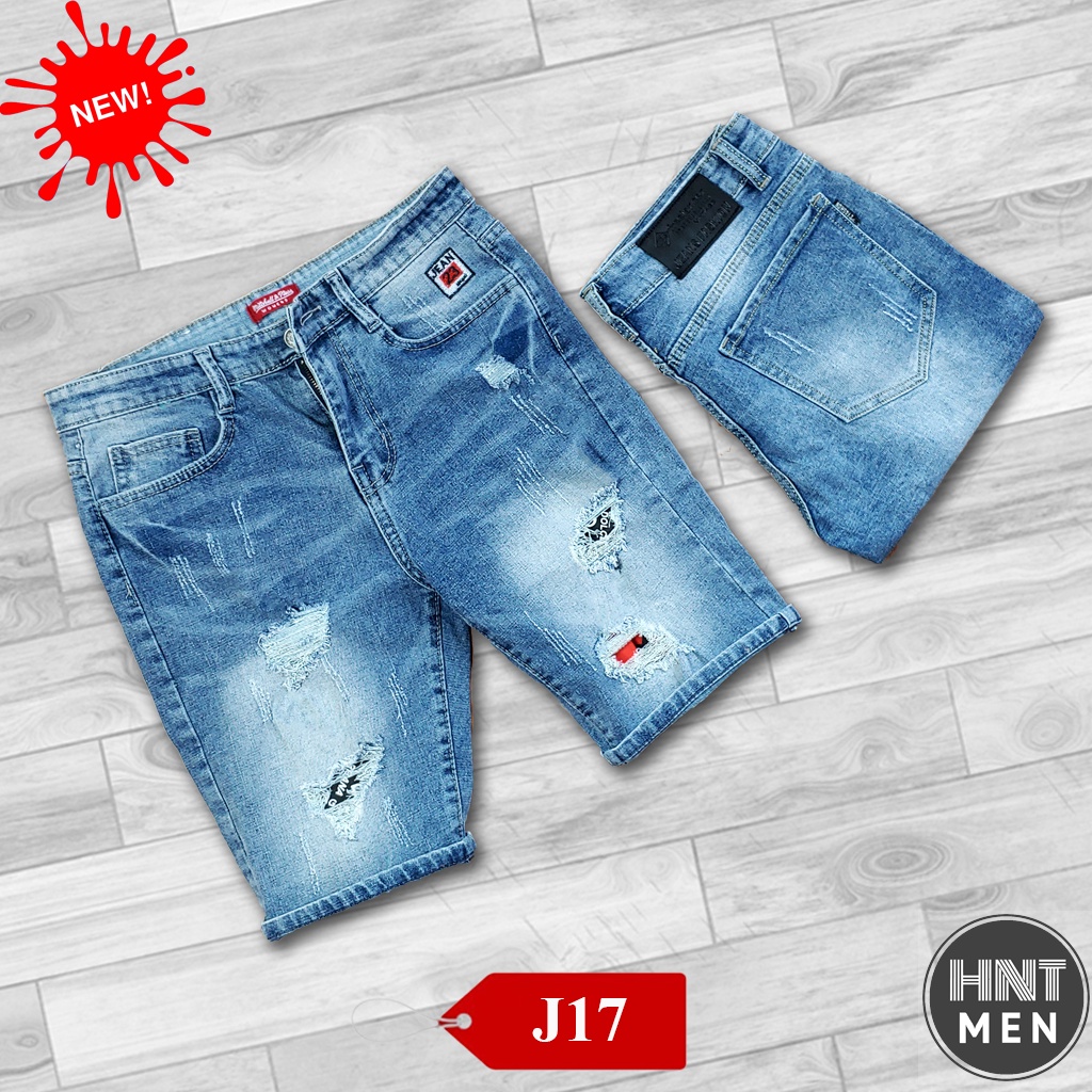 [Big size] Sỉ Quần Short Nam VNXK, Co Dãn, Short Jean Nam Phong Cách Hàn Quốc, Ống Côn, Trẻ Trung, Năng Động Mã J17