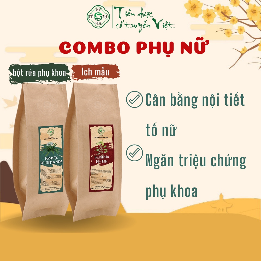 Combo phụ nữ Cổ dược Kỳ Hoa-Điều hòa kinh nguyệt, hết bệnh phụ khoa, ngừa ung thư, bảo vệ cơ thể hoàn hảo từ thiên nhiên