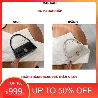 Túi kẹp nách xách nữ đẹp giá rẻ da vân cá sấu cao cấp HÀN QUỐ