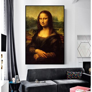 Tranh Canvas Cao Cấp Nàng Mona Lisa Trang Trí Tường CV-096