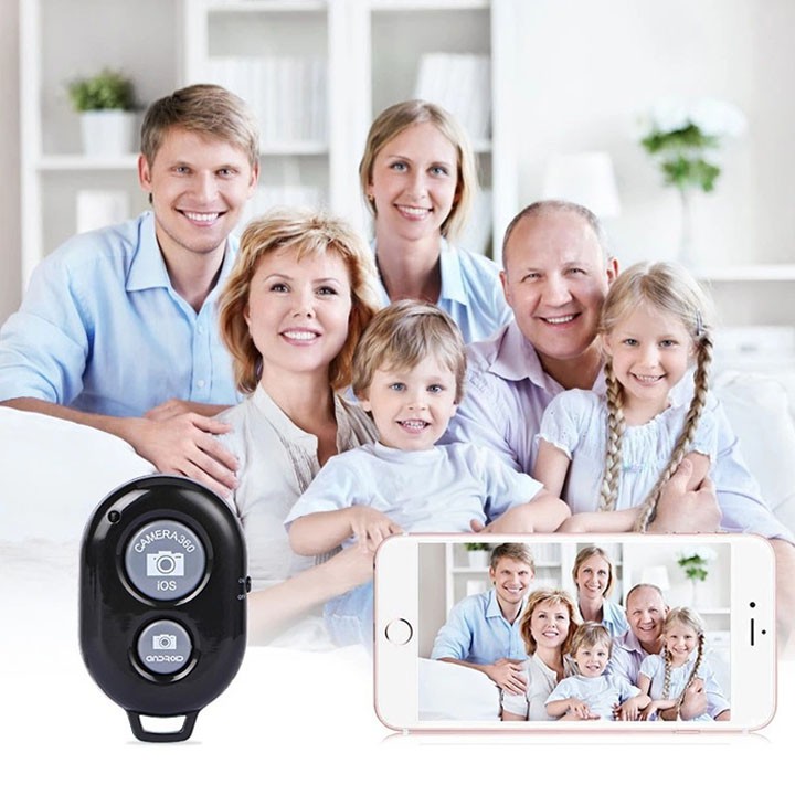 [FREESHIP 99K]  Remote Bluetooth Điều Khiển Chụp Hình Smartphone Từ Xa Giúp Chụp Ảnh Tự Sướng Dễ Dàng