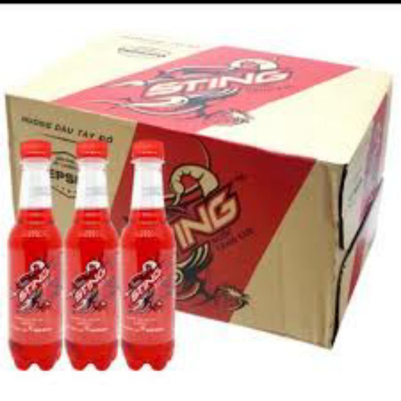 Thùng 24 chai nước tăng lực Sting dâu