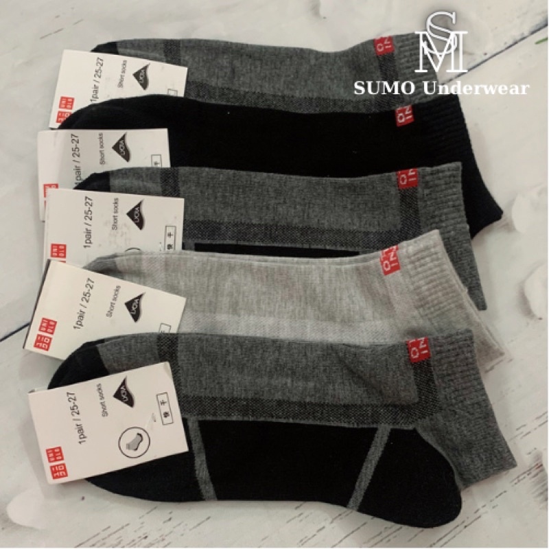 Tất nam ngắn cồ hàng uni/men vnxk, khử mùi hôi, 100% dệt sợi cotton.