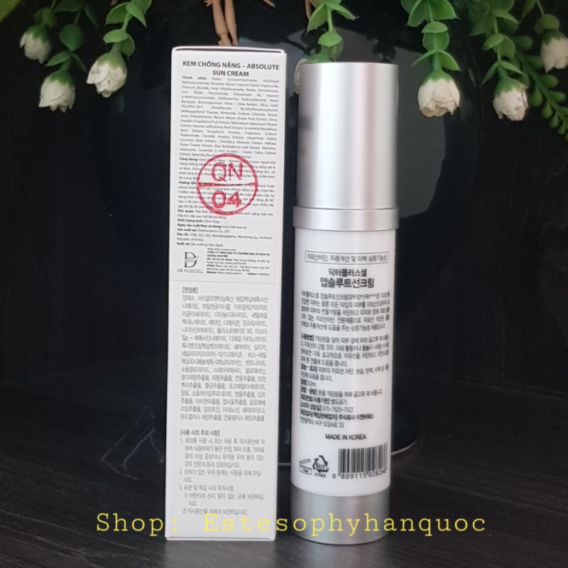[Chính hãng] Kem Chống Nắng Dr Cori (Dr Pluscell) SPF50+ PA+++