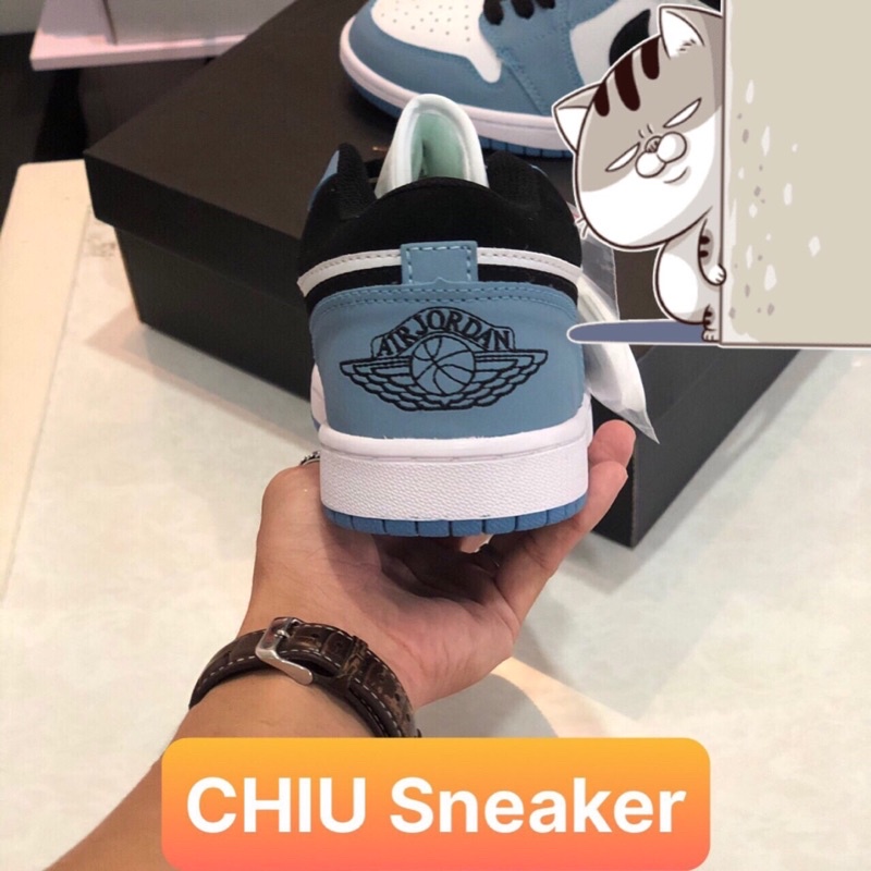 [ CHIU Sneaker ] Giày thể thao jd1 low blue phiên bản cao cấp giày sneaker jd1 low xanh dương